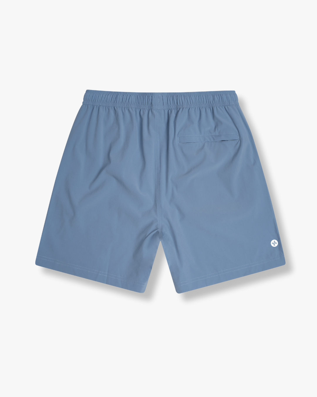 Sky blue 7-inch shorts with an elastic waistband and a back pocket - Bamboo Ave