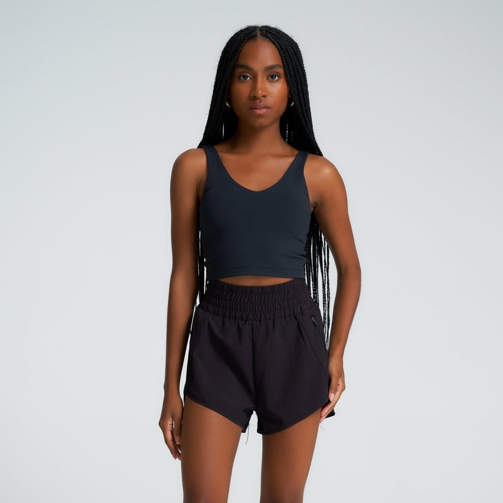 Black Boundless Short For Women Buy Black Color Shorts Bamboo Ave.