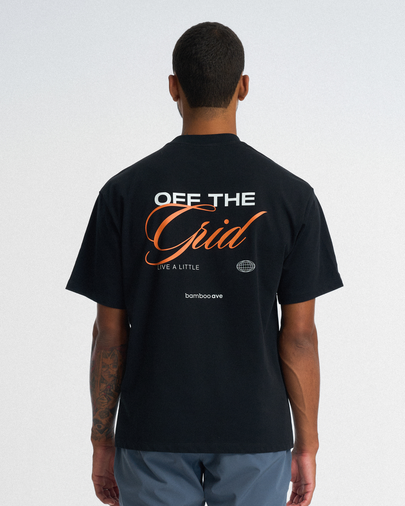 Live a Little Graphic Tee - Black