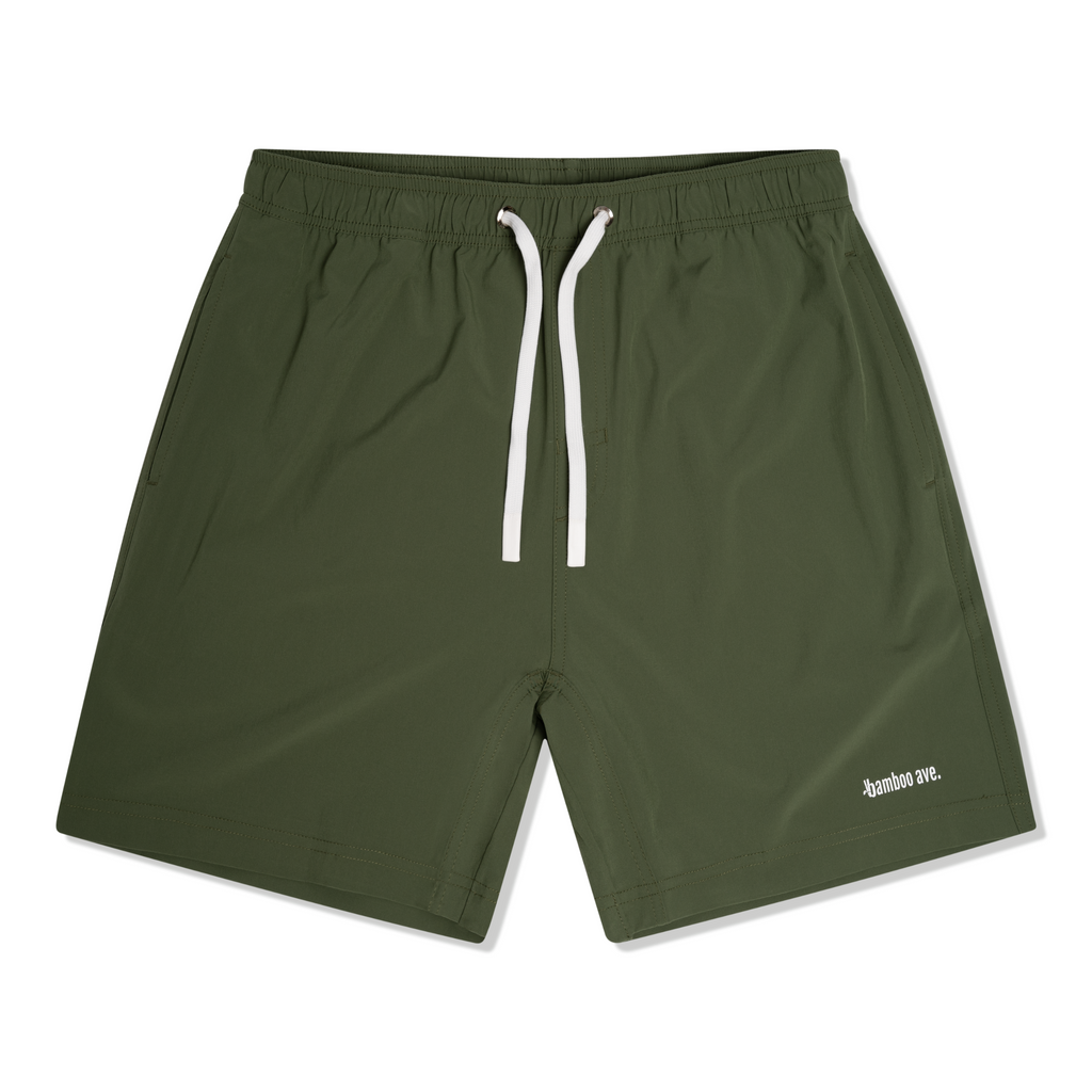 Moss Green - 7” inseam Shorts - Men's Comfort & Style – Bamboo Ave.