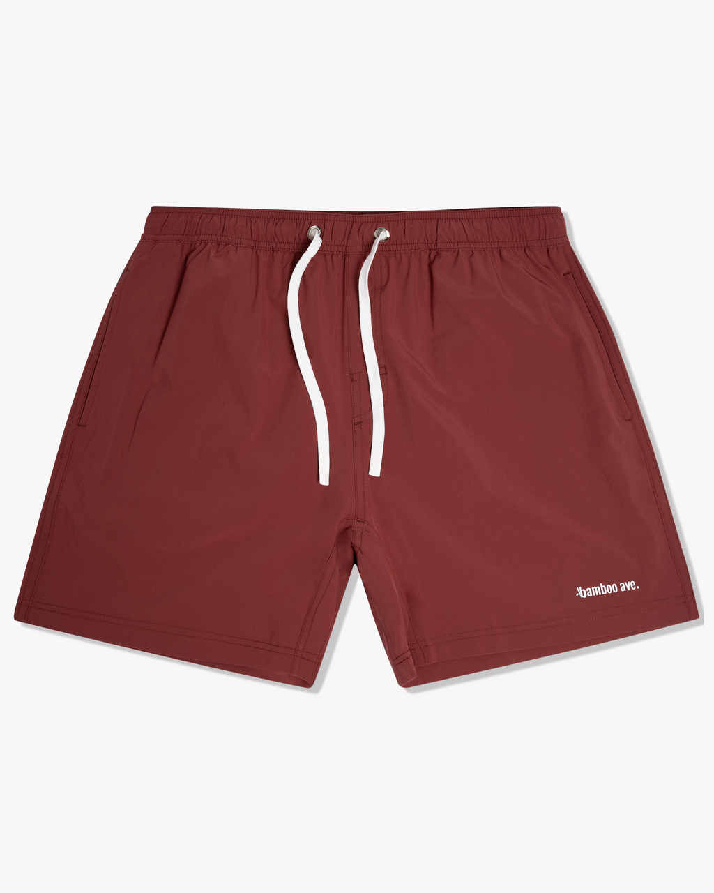 Rich Maroon 5 inseam Shorts for Men Maroon Shorts Bamboo Ave