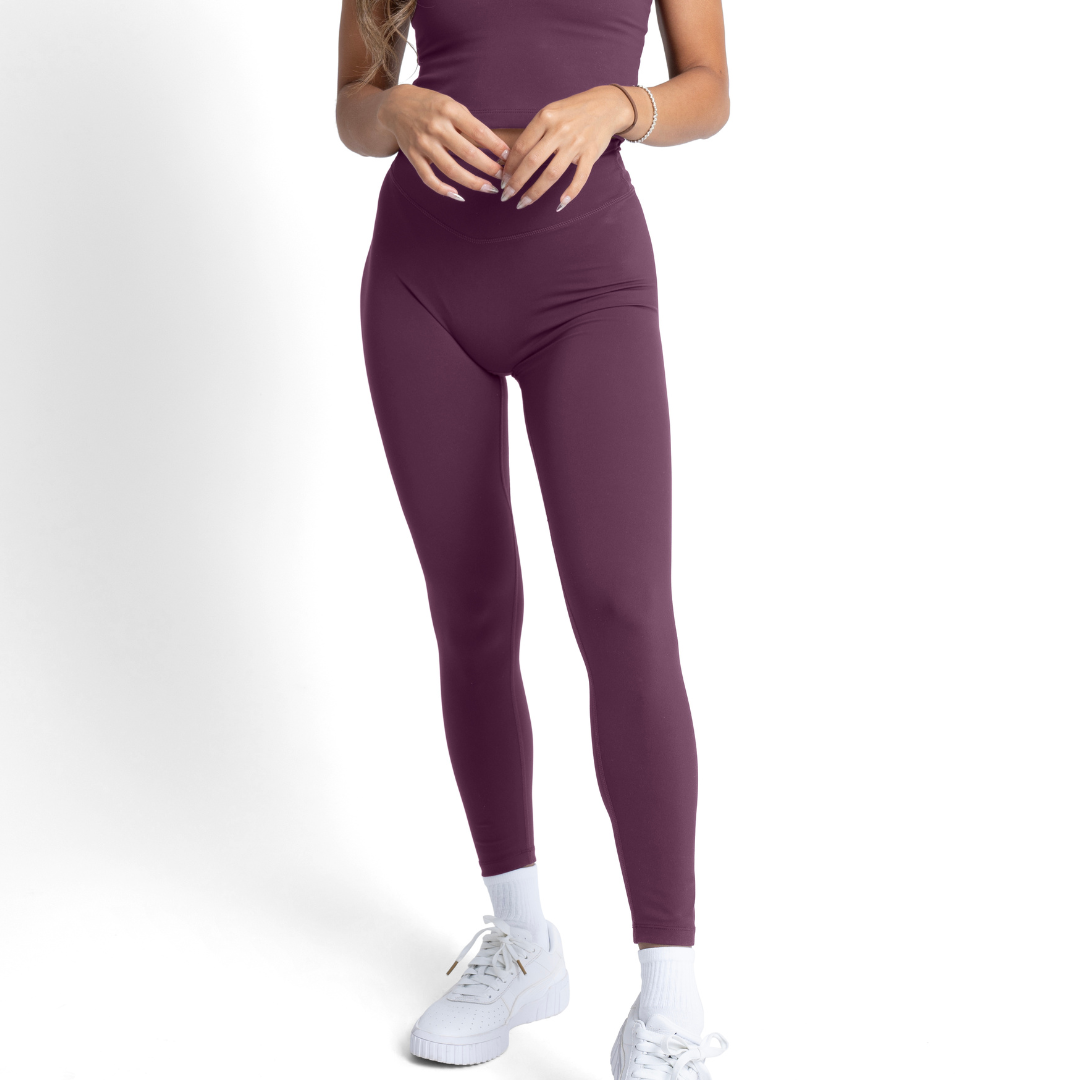 BAM Balance Bamboo Leggings Purple - Size 8-18, Soft, Yoga, Gym, Running.