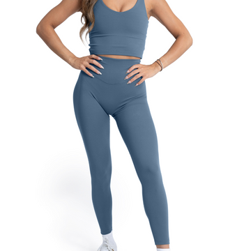 Juicy Couture Sport Leggings Womens Medium Blue Tie Dye Yoga pants