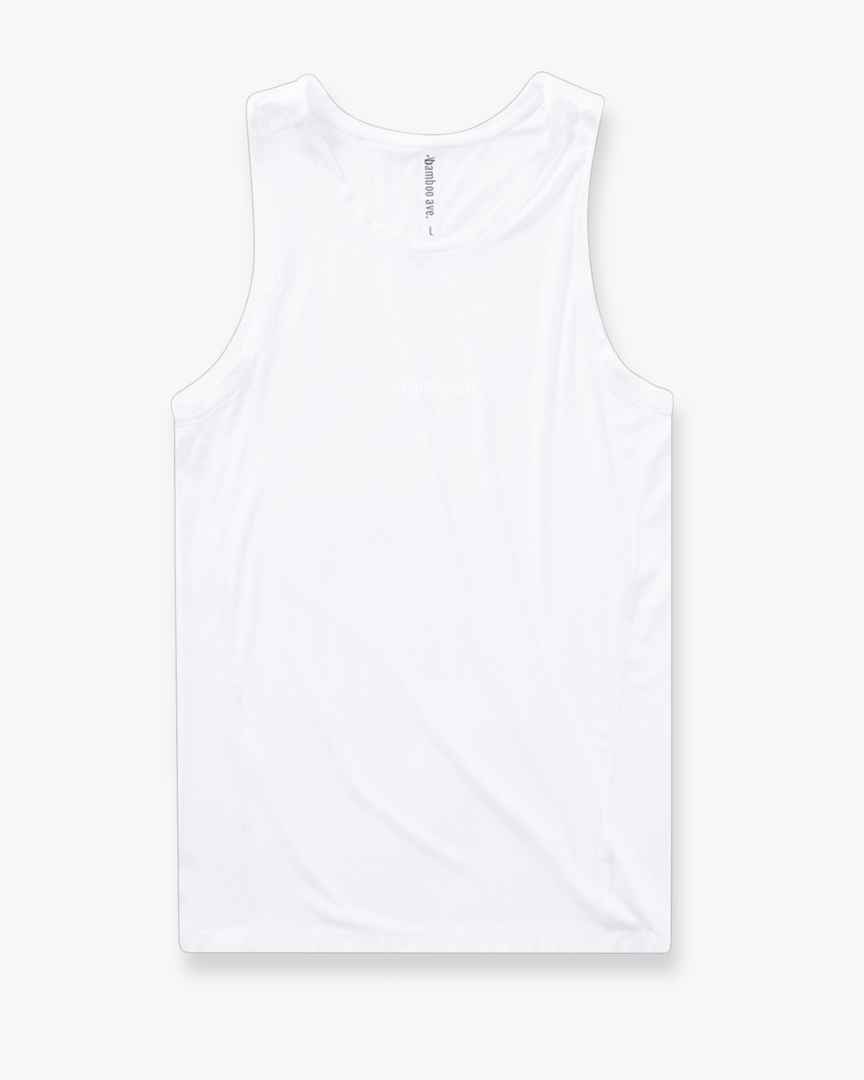 Elevate Tank - White – Bamboo Ave. Elevate Tank - White – Bamboo Ave.