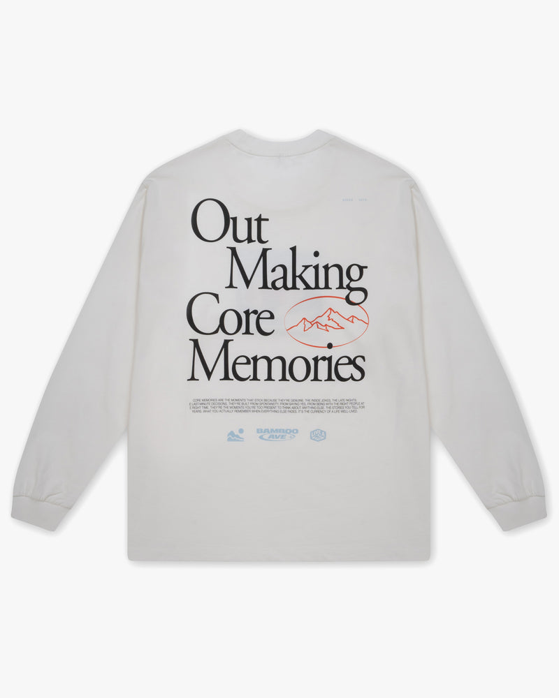 Core Memories Graphic Long Sleeve - White