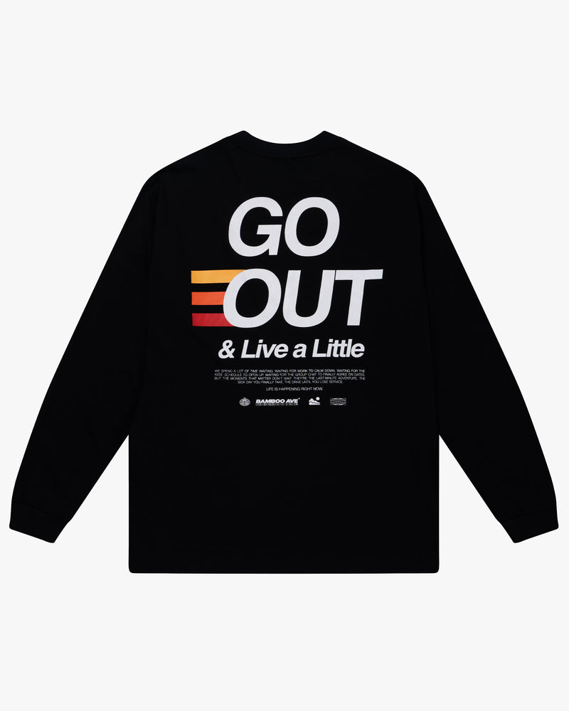 Go Out Graphic Long Sleeve - Black