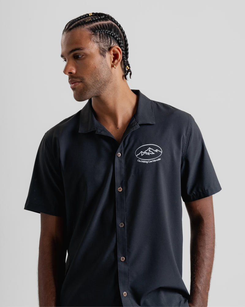 Slow Livin' Button Up - Black