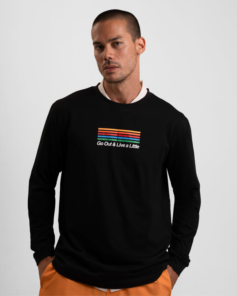 Go Out Graphic Long Sleeve - Black
