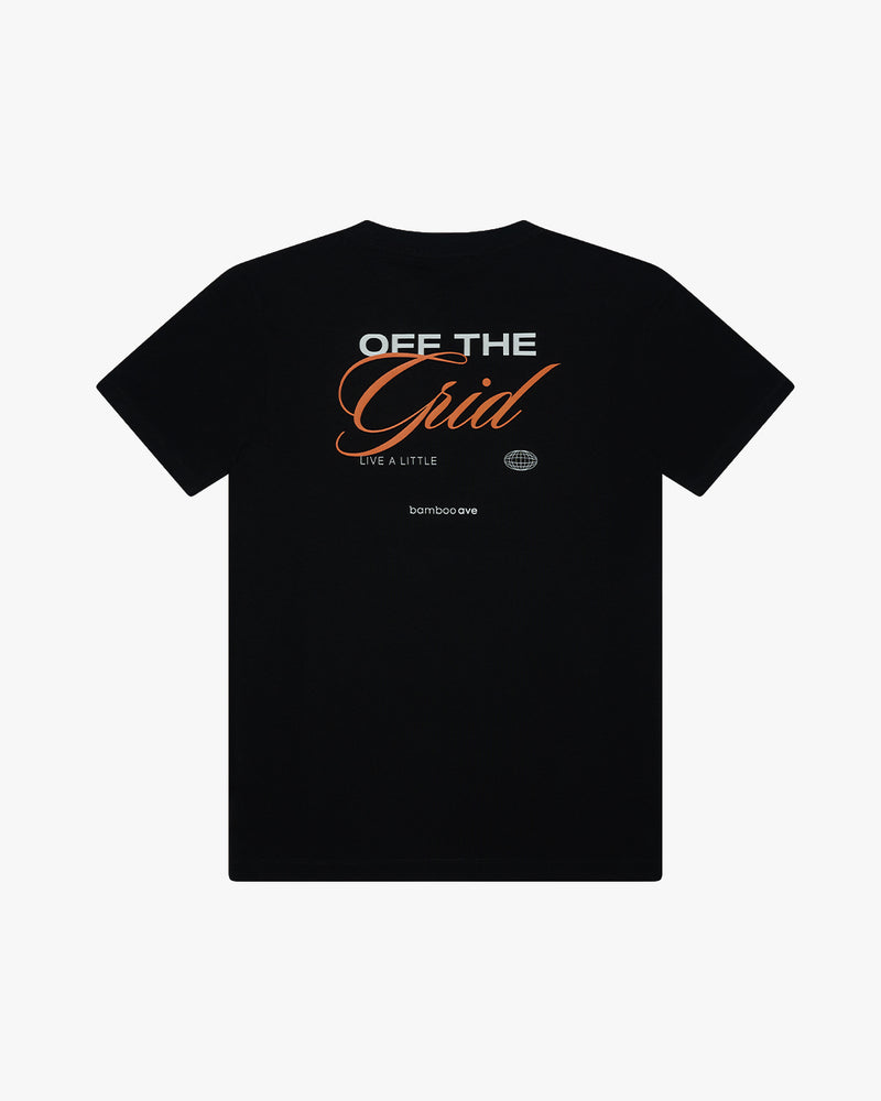 Live a Little Graphic Tee - Black