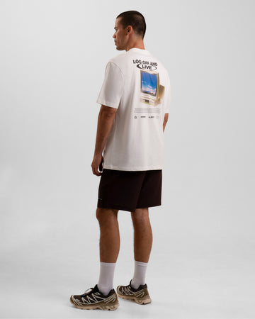 Log Off & Live Graphic Tee - White – Bamboo Ave.