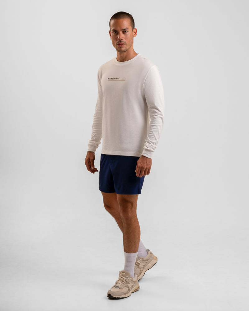 Log Off & Live Long Sleeve - White