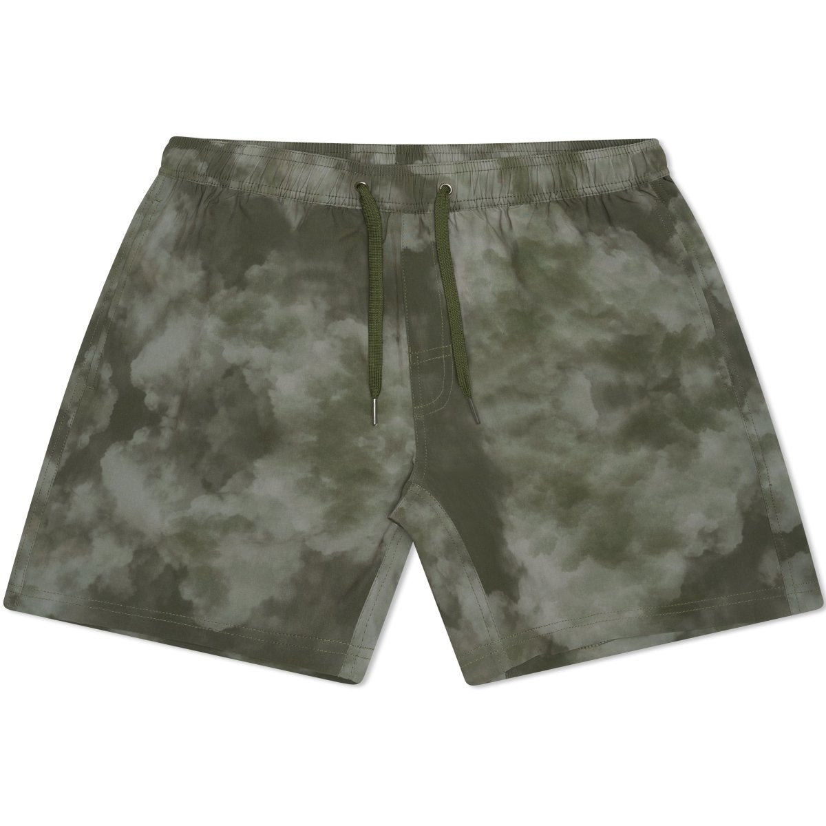 Collard Greens 5” - Green Tie Dye Shorts - Bamboo Ave. - Men's Shorts