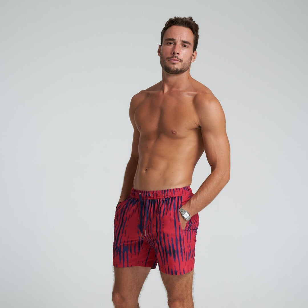 Drip Drip Drip 5” - Fuchsia and Navy Shorts – Bamboo Ave.