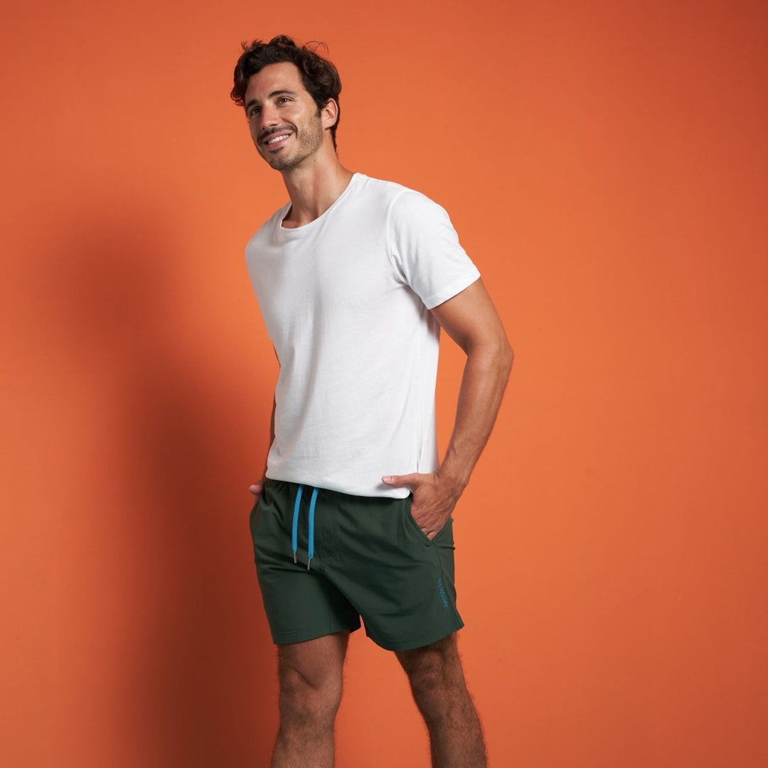 Life is Good 5 - Dark Green Shorts For Men