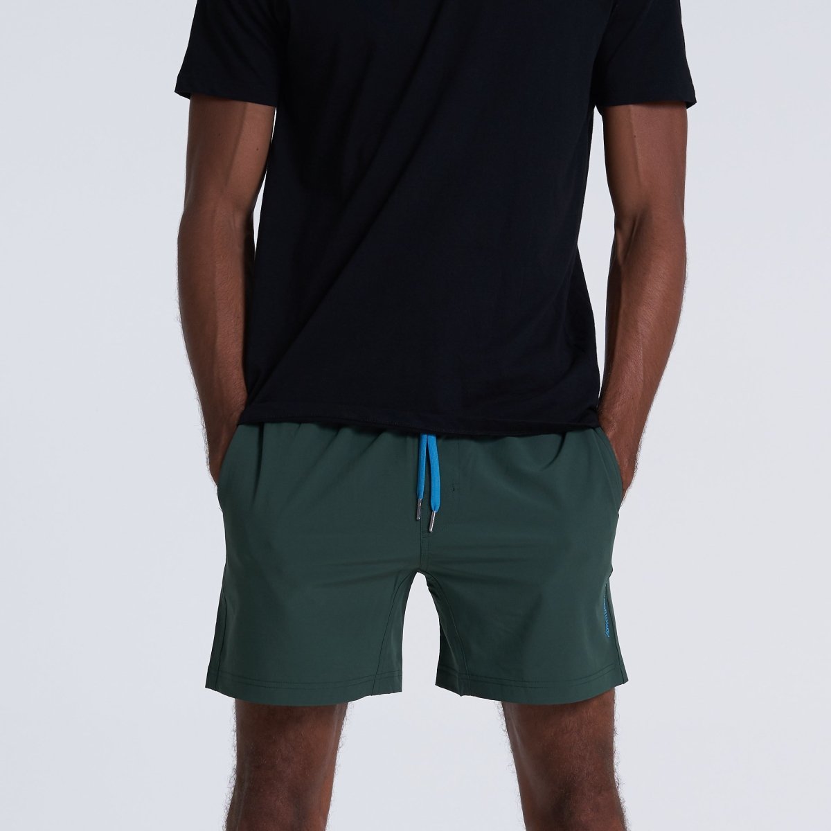 Life is Good 5" - Dark Green Shorts - Bamboo Ave. - Men's Shorts