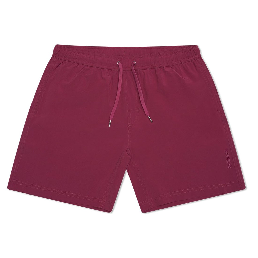 Buy Wunderlove Maroon Mid-Rise Self-Patterned Shorts from Westside